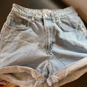 High rise Jean shorts